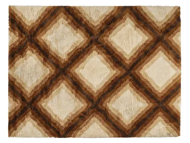 BROWN HUES - Rectangular handmade mohair and bamboo rug with geometric shapes _ ETRO Home Interiors